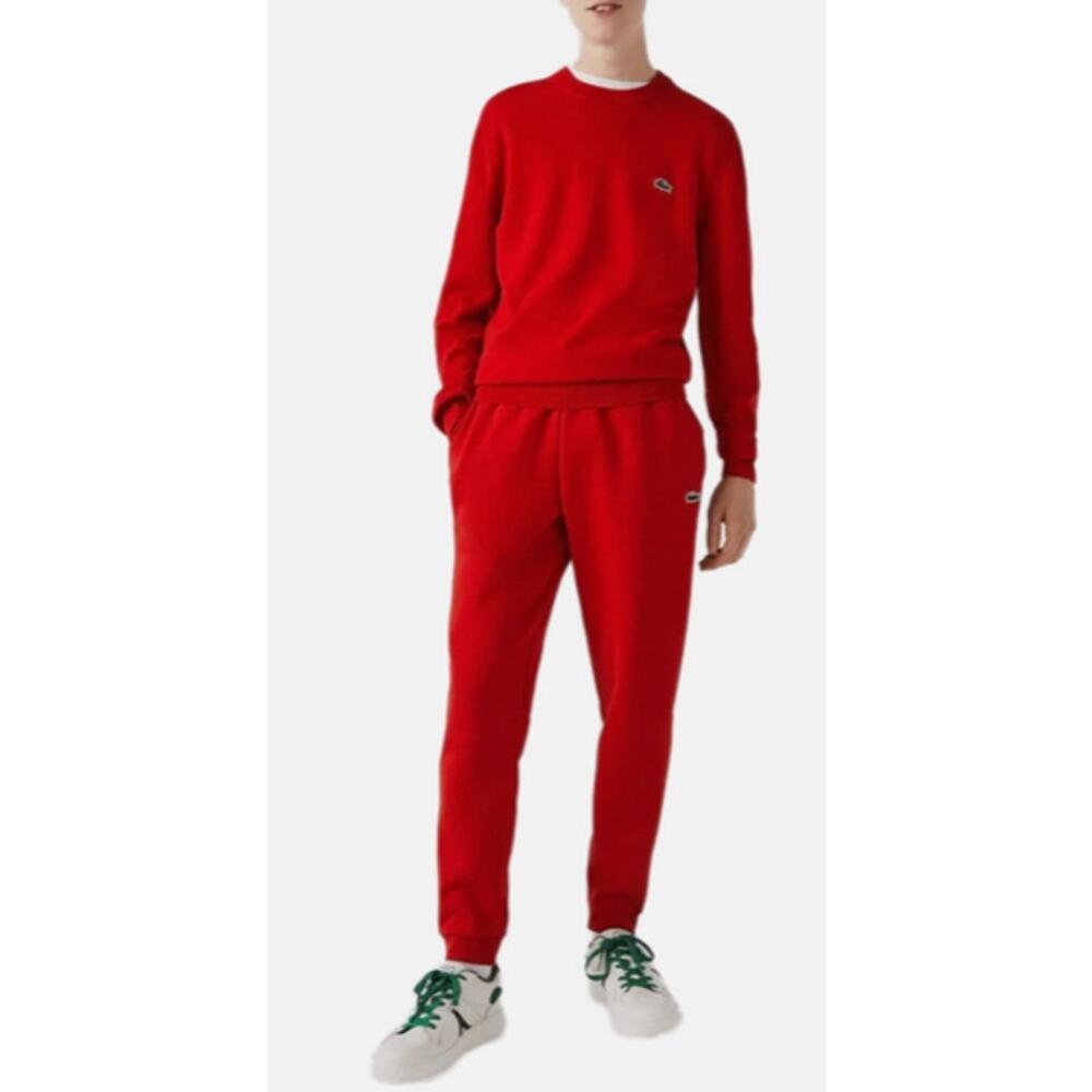 NWT Lacoste Red Men's Tapered Fit Fleece Trackpants Size XXL‎ (7) Joggers